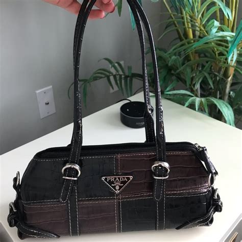 prada milano brown handbag|prada milano bag vintage.